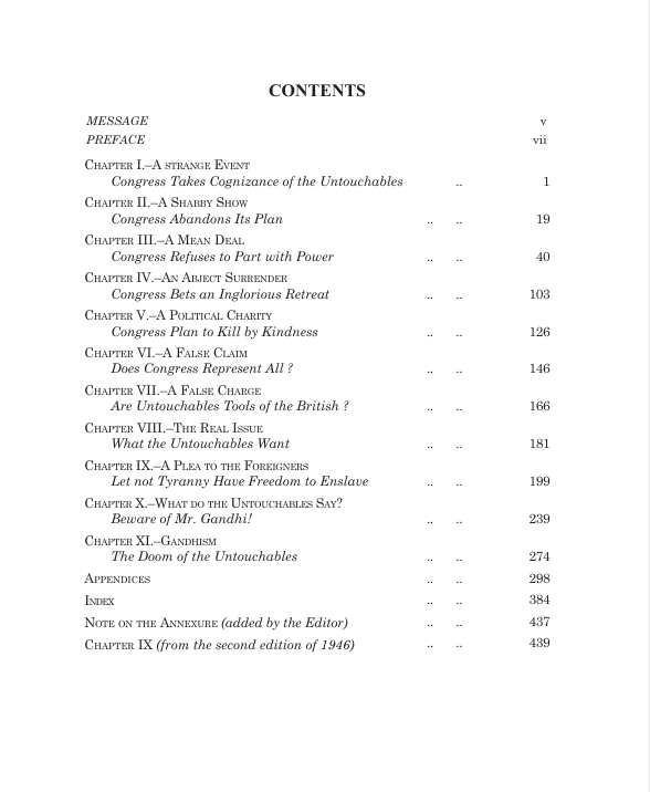 What Congress and Gandhi Done for the Untouchables?