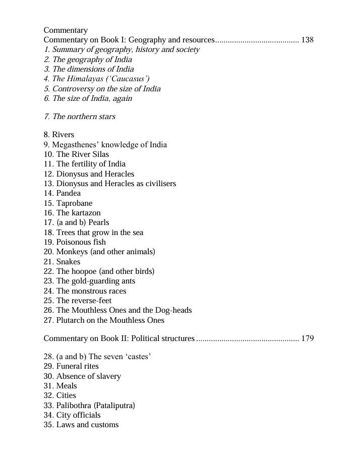 Megasthenes' Indika (eBook/PDF)